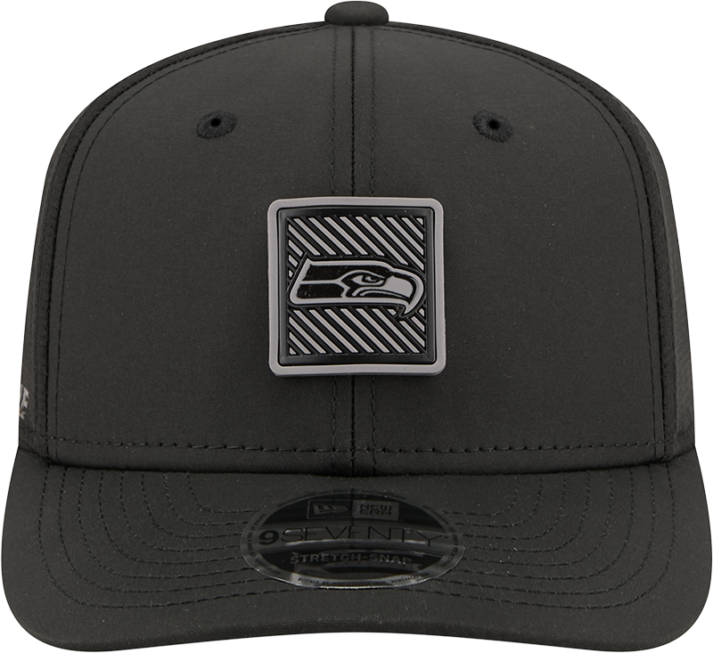 Men's Seattle Seahawks New Era Black 2026 NFL Training Camp 9SEVENTY Adjustable Hat