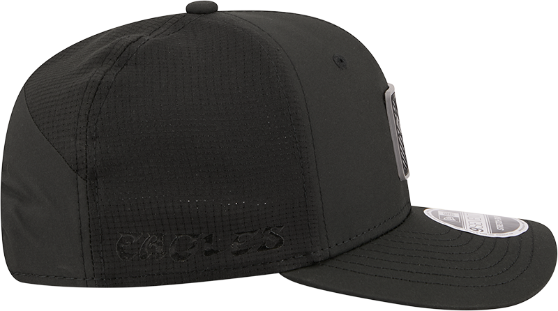 Men's Philadelphia Eagles New Era Black 2026 NFL Training Camp 9SEVENTY Adjustable Hat-Throwback Logo