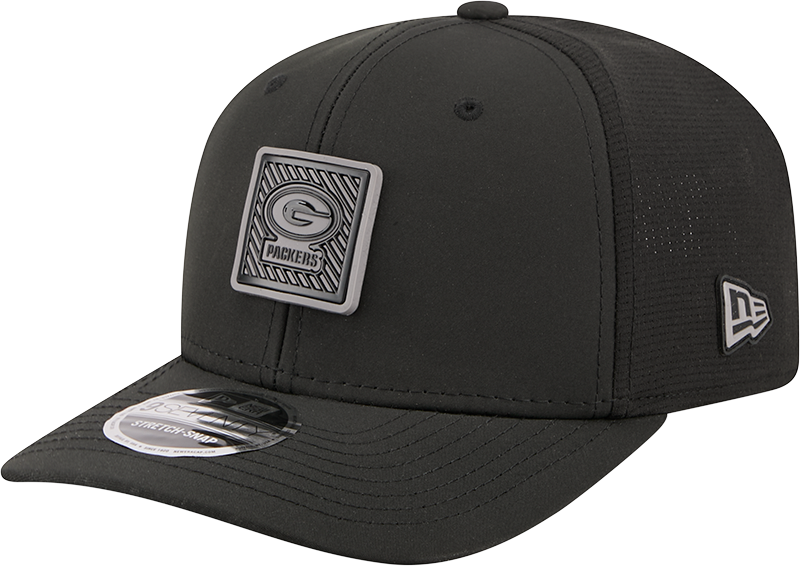 Men's Green Bay Packers New Era Black 2026 NFL Training Camp 9SEVENTY Adjustable Hat