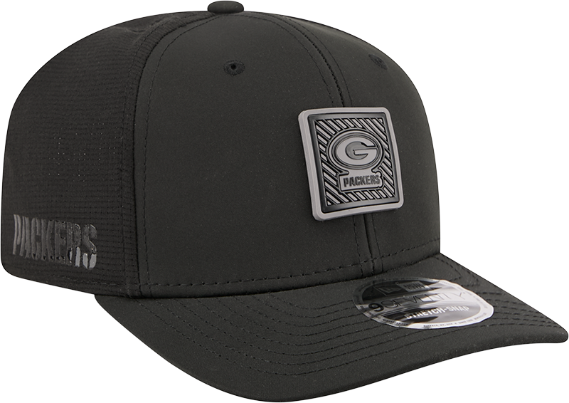 Men's Green Bay Packers New Era Black 2026 NFL Training Camp 9SEVENTY Adjustable Hat