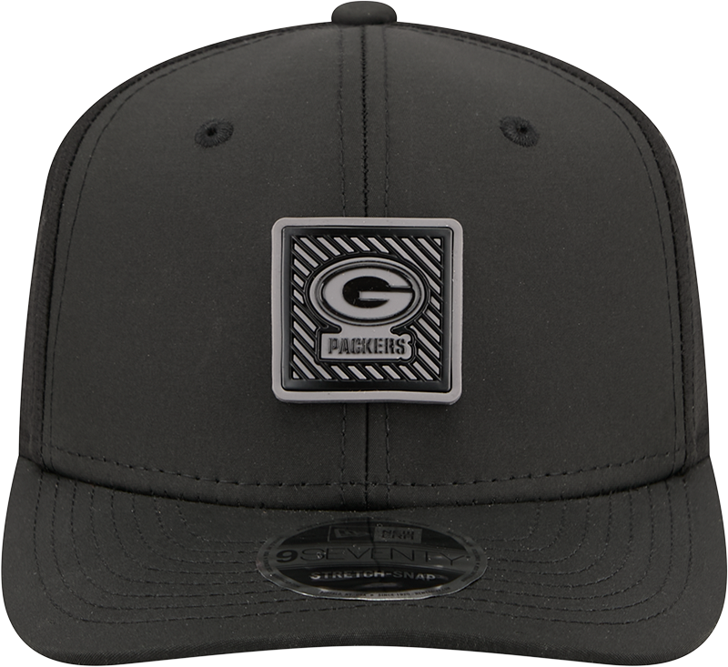 Men's Green Bay Packers New Era Black 2026 NFL Training Camp 9SEVENTY Adjustable Hat