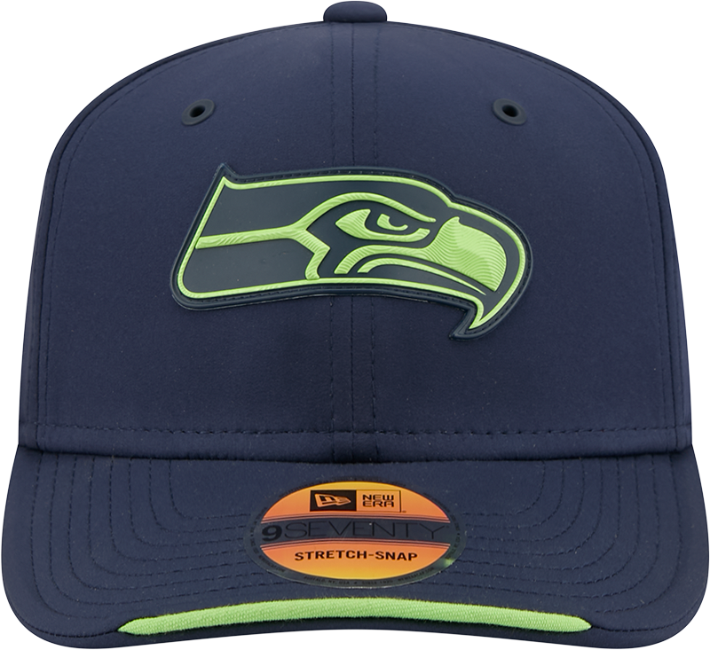 Men's Seattle Seahawks New Era 2026 NFL Sideline 9SEVENTY Navy Adjustable Hat