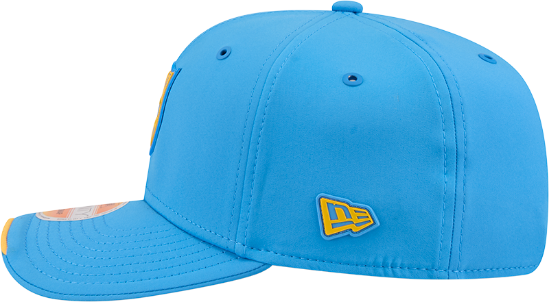 Men's Los Angeles Chargers New Era 2026 NFL Sideline 9SEVENTY Throwback Logo Light Blue Adjustable Hat