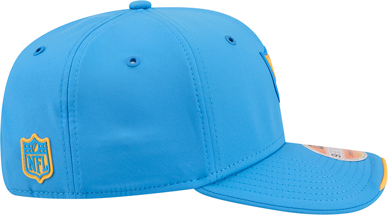 Men's Los Angeles Chargers New Era 2026 NFL Sideline 9SEVENTY Throwback Logo Light Blue Adjustable Hat