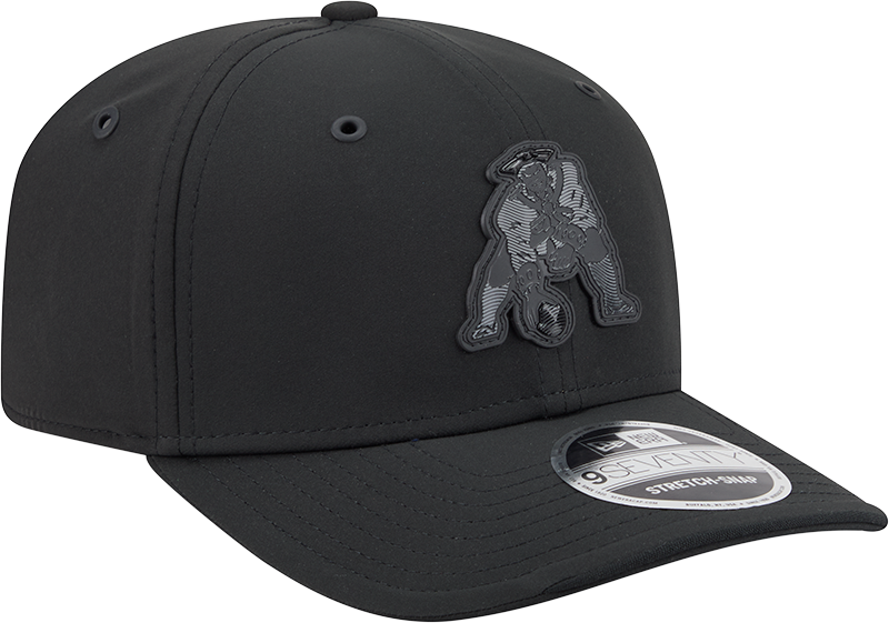 Men's New England Patriots New Era 2026 NFL Sideline 9SEVENTY Black Alternate Logo Adjustable Hat