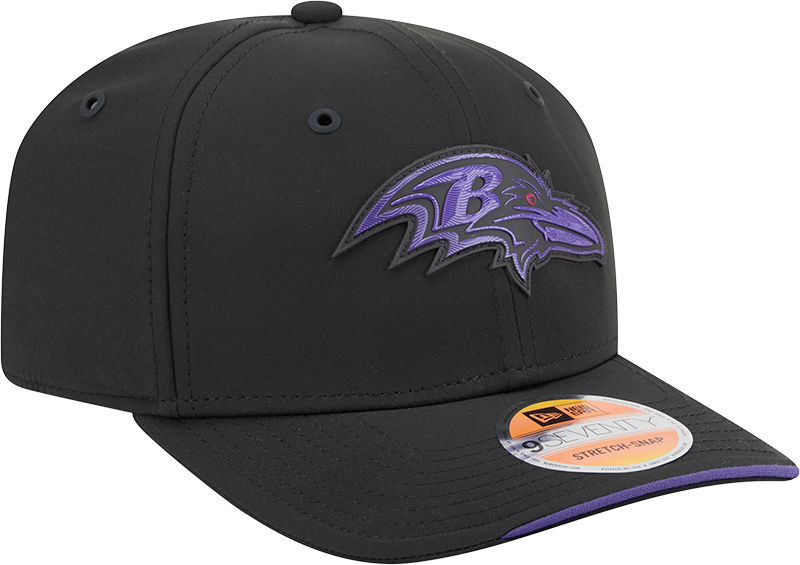 Men's Baltimore Ravens New Era 2026 NFL Sideline 9SEVENTY Black Adjustable Hat
