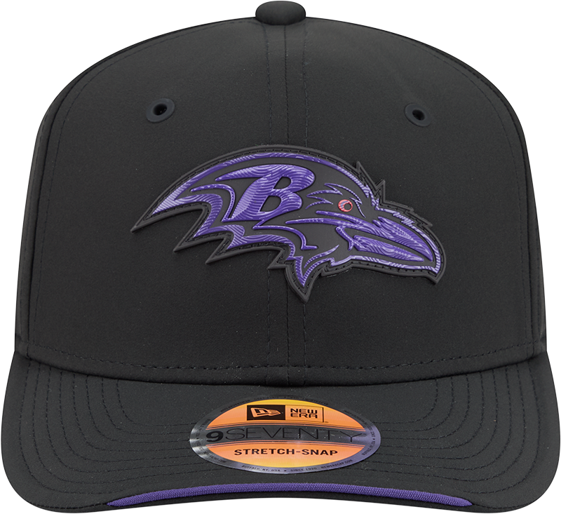 Men's Baltimore Ravens New Era 2026 NFL Sideline 9SEVENTY Black Adjustable Hat