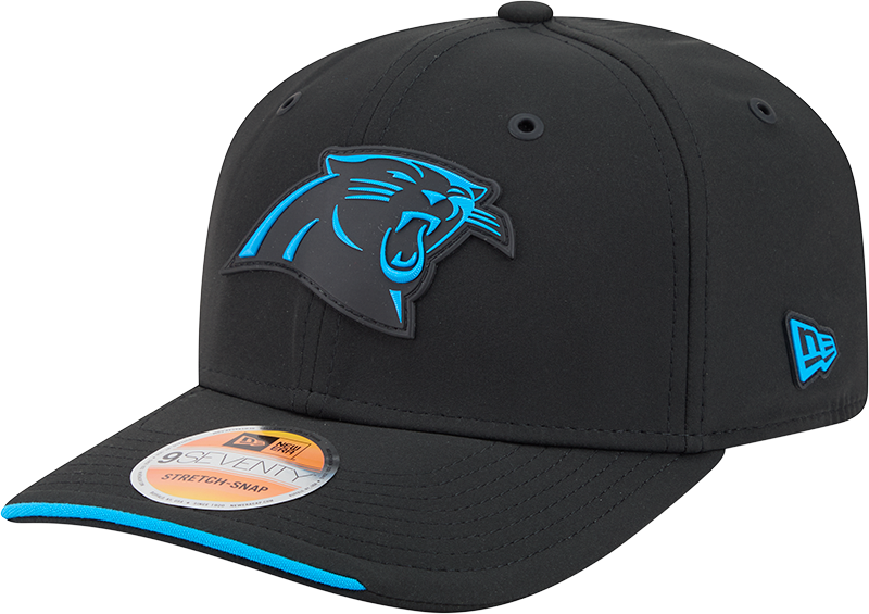 Men's Carolina Panthers New Era 2026 NFL Sideline 9SEVENTY Black Adjustable Hat