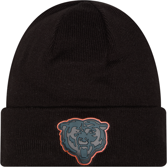Chicago Bears Chrome 2026 Sideline Black New Era Knit Cuffed Knit