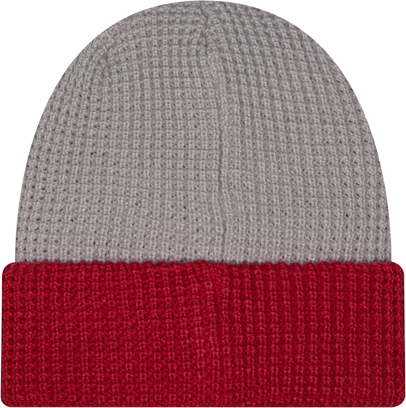 Indiana Hoosiers Red/Grey Waffle Cuffed Knit Hat