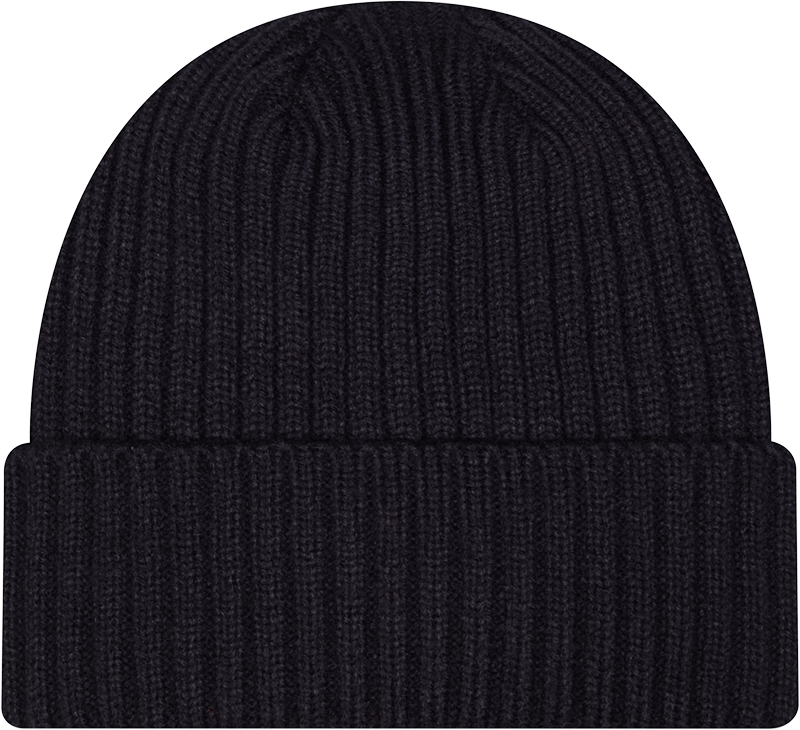 Women's Chicago Bears New Era Navy Badge Rhinestone Cuffed Knit Hat