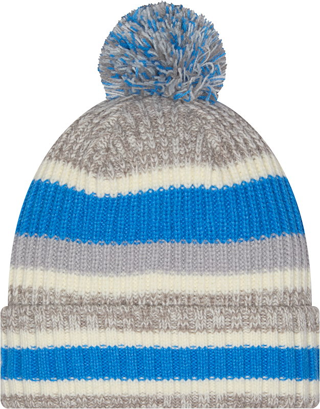 Detroit Lions New Era Knit Classic Cuffed Pom Knit