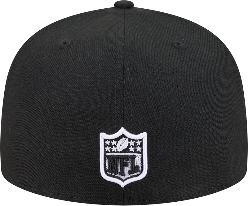 Men's New Era Black/White Chicago Bears Graphite Logo 59FIFTY Fitted Hat
