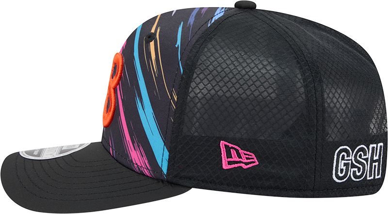 Men's Chicago Bears New Era Black 2026 NFL Crucial Catch "B" Logo 9SEVENTY Adjustable Hat