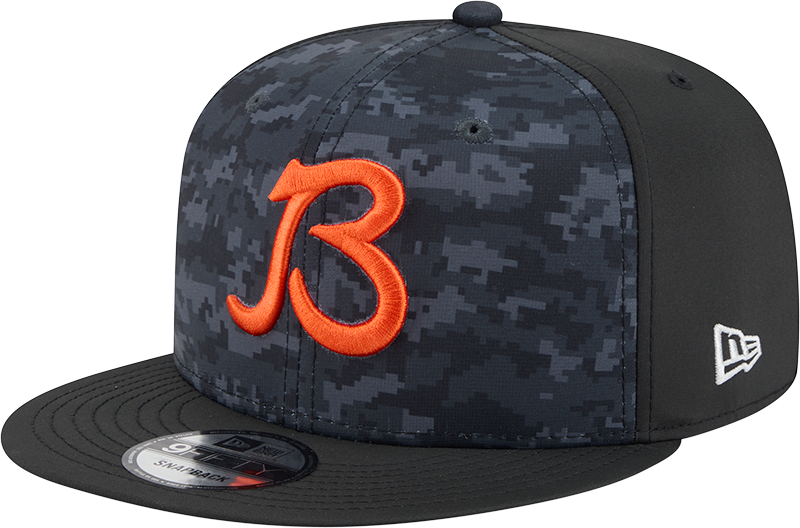 Chicago Bears New Era 2026 Salute To Service 9FIFTY 'B' Logo Adjustable Snapback Hat - Black (Copy)