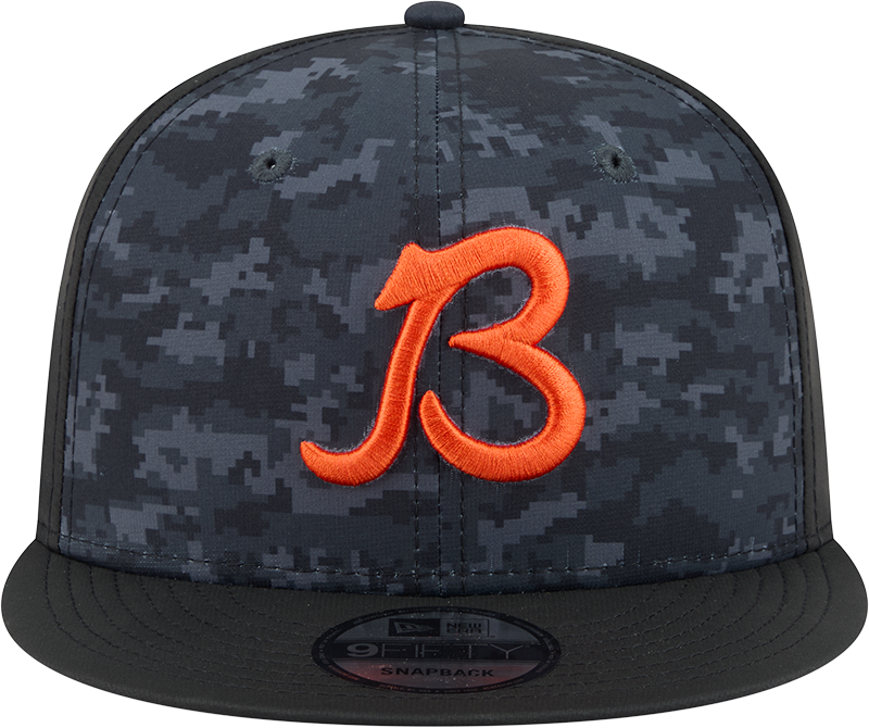 Chicago Bears New Era 2026 Salute To Service 9FIFTY 'B' Logo Adjustable Snapback Hat - Black (Copy)