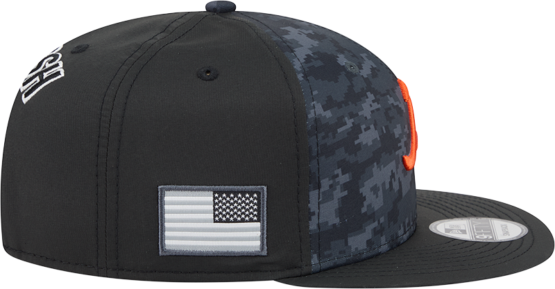 Chicago Bears New Era 2026 Salute To Service 9FIFTY 'B' Logo Adjustable Snapback Hat - Black (Copy)