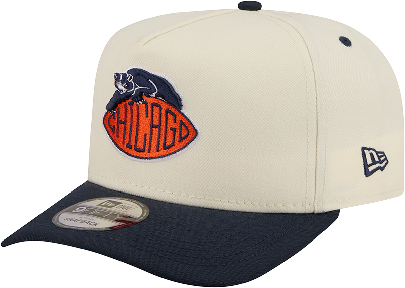 Men's Chicago Bears New Era 2026 NFL Rivalry Chrome A-Frame 9FIFTY Snapback Adjustable Hat