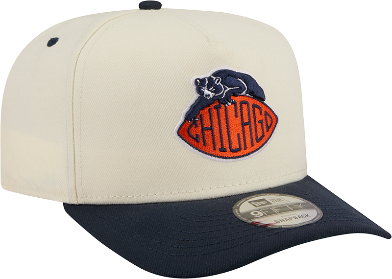Men's Chicago Bears New Era 2026 NFL Rivalry Chrome A-Frame 9FIFTY Snapback Adjustable Hat