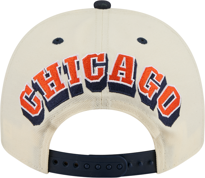 Men's Chicago Bears New Era 2026 NFL Rivalry Chrome A-Frame 9FIFTY Snapback Adjustable Hat