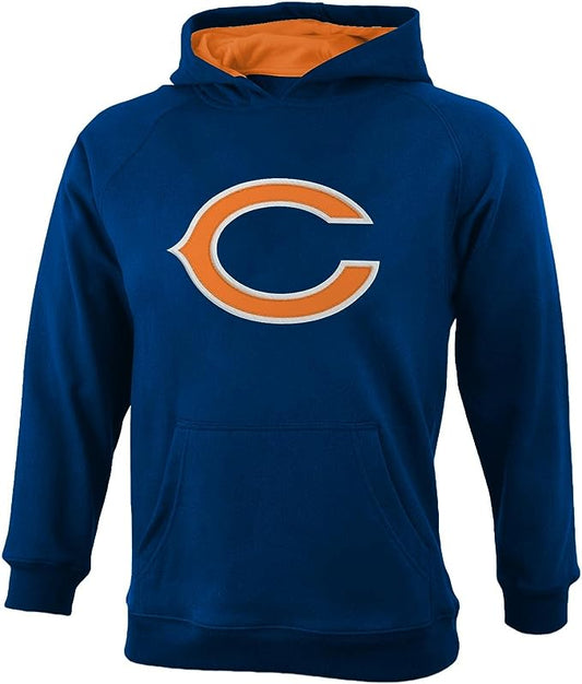 Chicago Bears Youth NFL Navy Sportsman Hooded Sweatshirt