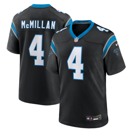 Men's Tetairoa McMillan Carolina Panthers Nike Black Replica Game Jersey - Pro Jersey Sports