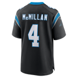 Men's Tetairoa McMillan Carolina Panthers Nike Black Replica Game Jersey - Pro Jersey Sports