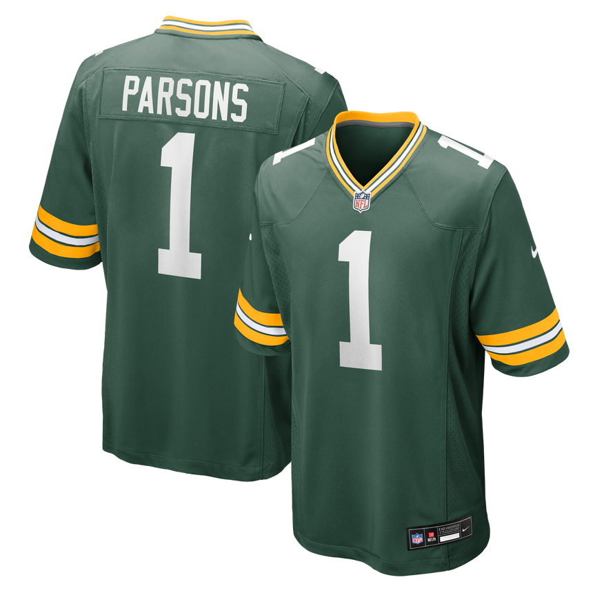 Men's Green Bay Packers Micah Parsons Nike Green Player Game Jersey - Pro Jersey Sports