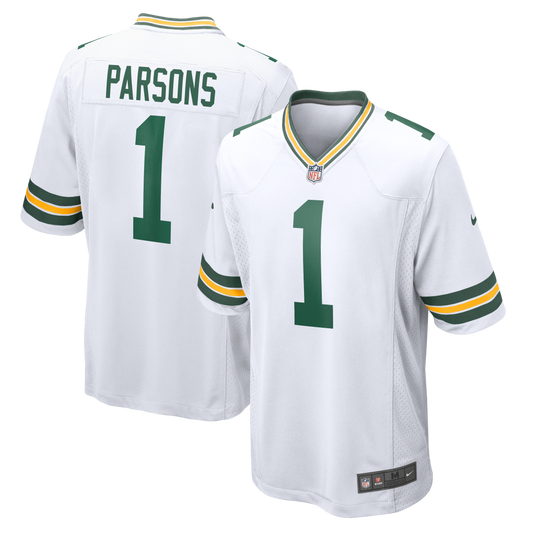 Men's Green Bay Packers Micah Parsons Nike White Player Game Jersey - Pro Jersey Sports