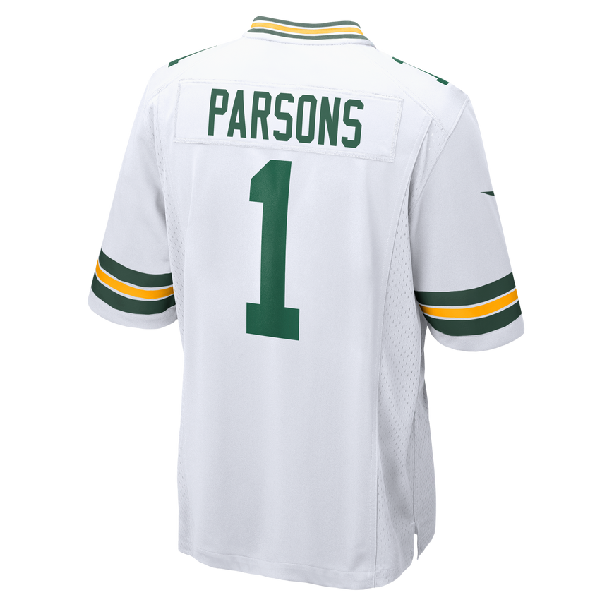 Men's Green Bay Packers Micah Parsons Nike White Player Game Jersey - Pro Jersey Sports