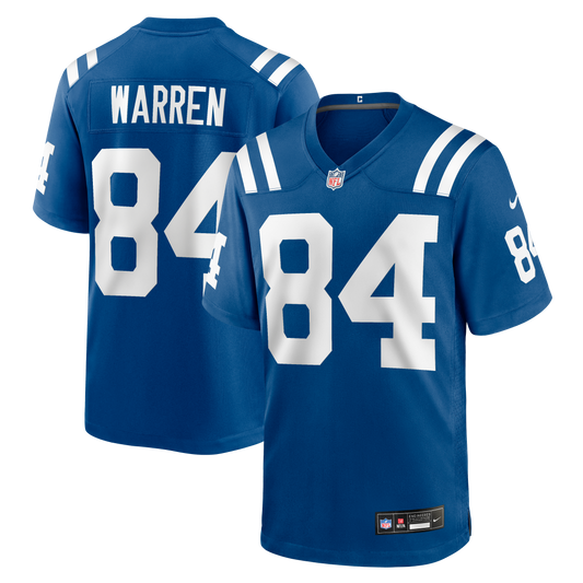 Men's Tyler Warren Indianapolis Colts Nike Blue Replica Game Jersey - Pro Jersey Sports
