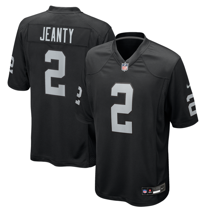 Men's Ashton Jeanty Las Vegas Raiders Nike Black Replica Game Jersey - Pro Jersey Sports
