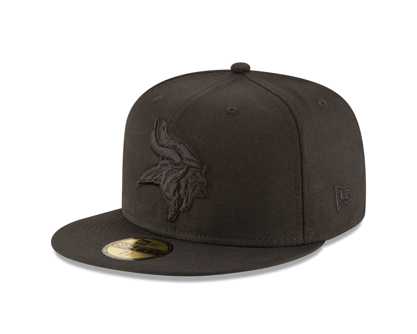 Minnesota Vikings Black on Black Basic 59FIFTY Fitted Hat