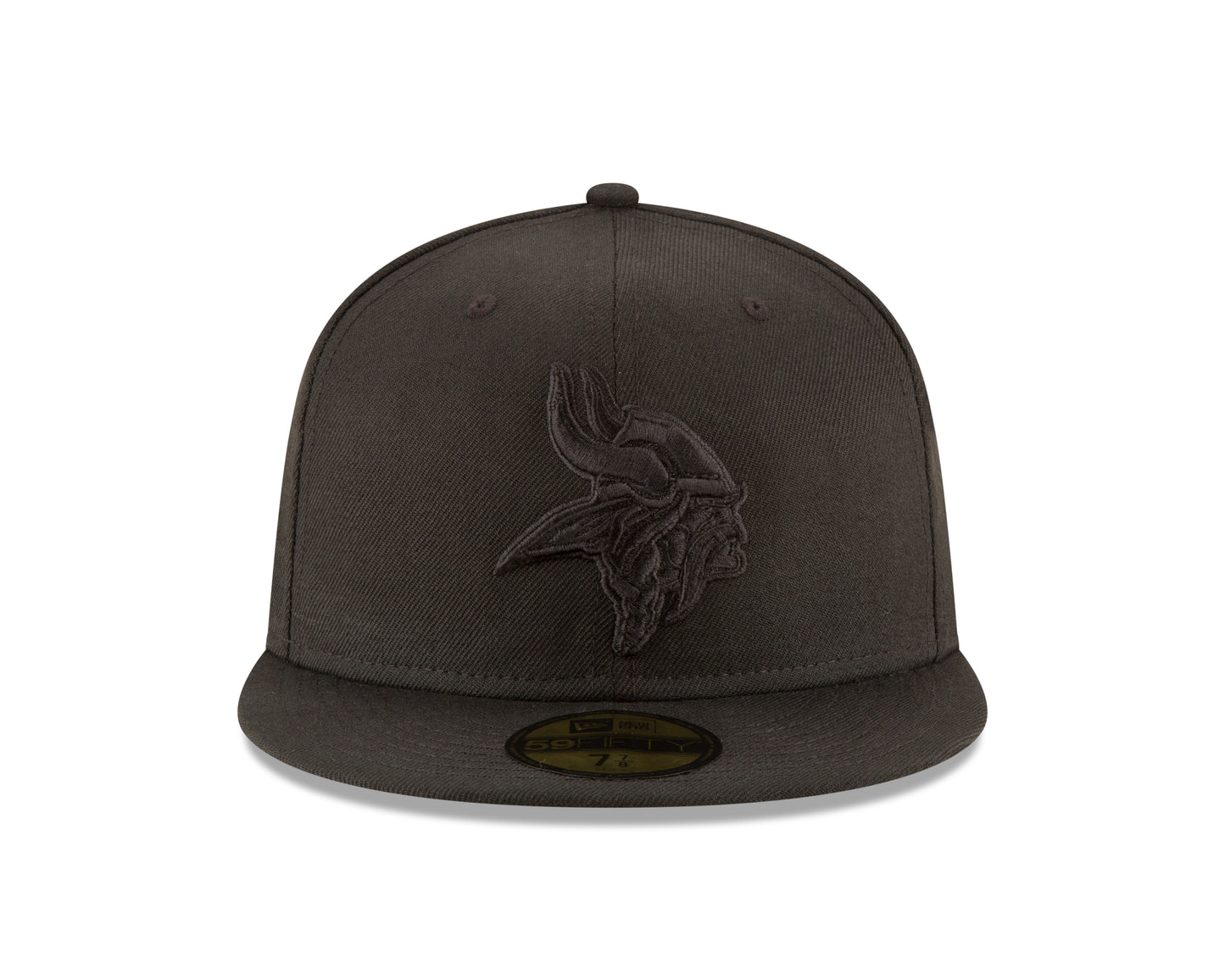 Minnesota Vikings Black on Black Basic 59FIFTY Fitted Hat