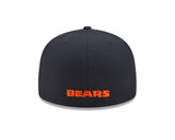 Chicago Bears "B" Logo Nightshift Navy New Era 59FIFTY Fitted Hat - Pro Jersey Sports