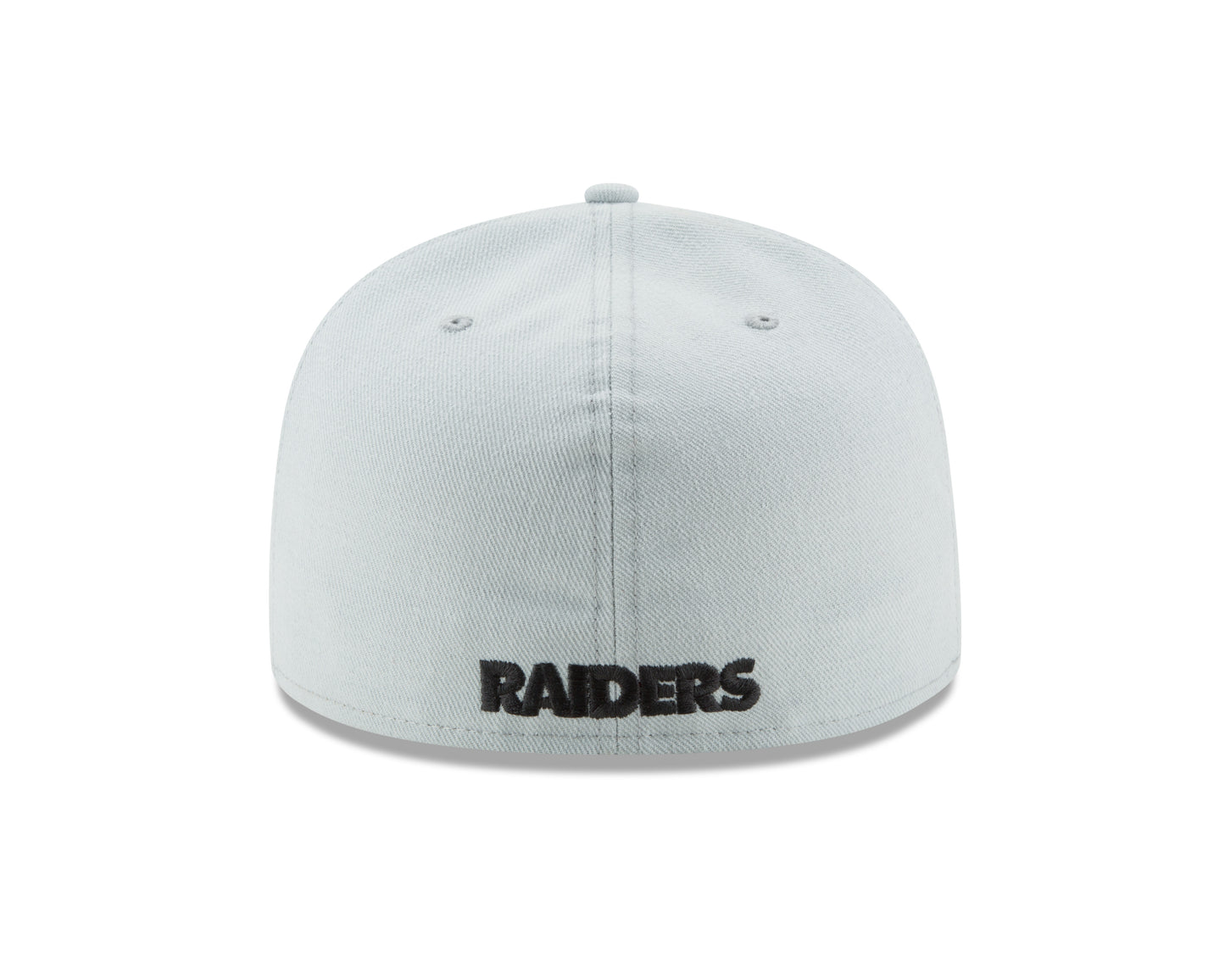 Las Vegas Raiders New Era Snow Gray Classic 59FIFTY Fitted Hat