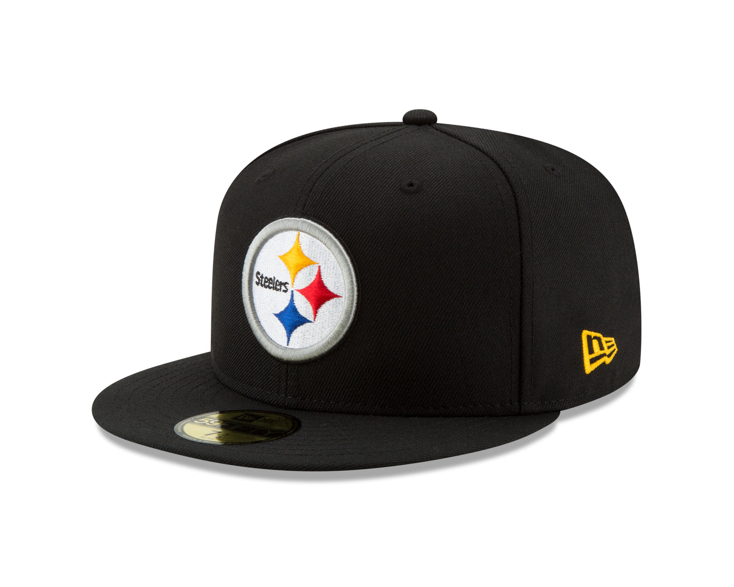 Men's Pittsburgh Steelers New Era Black Basic 59FIFTY Fitted Hat