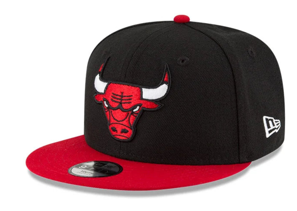 Youth Chicago Bulls 2-Tone Black/Red New Era 9FIFTY Snapback Hat