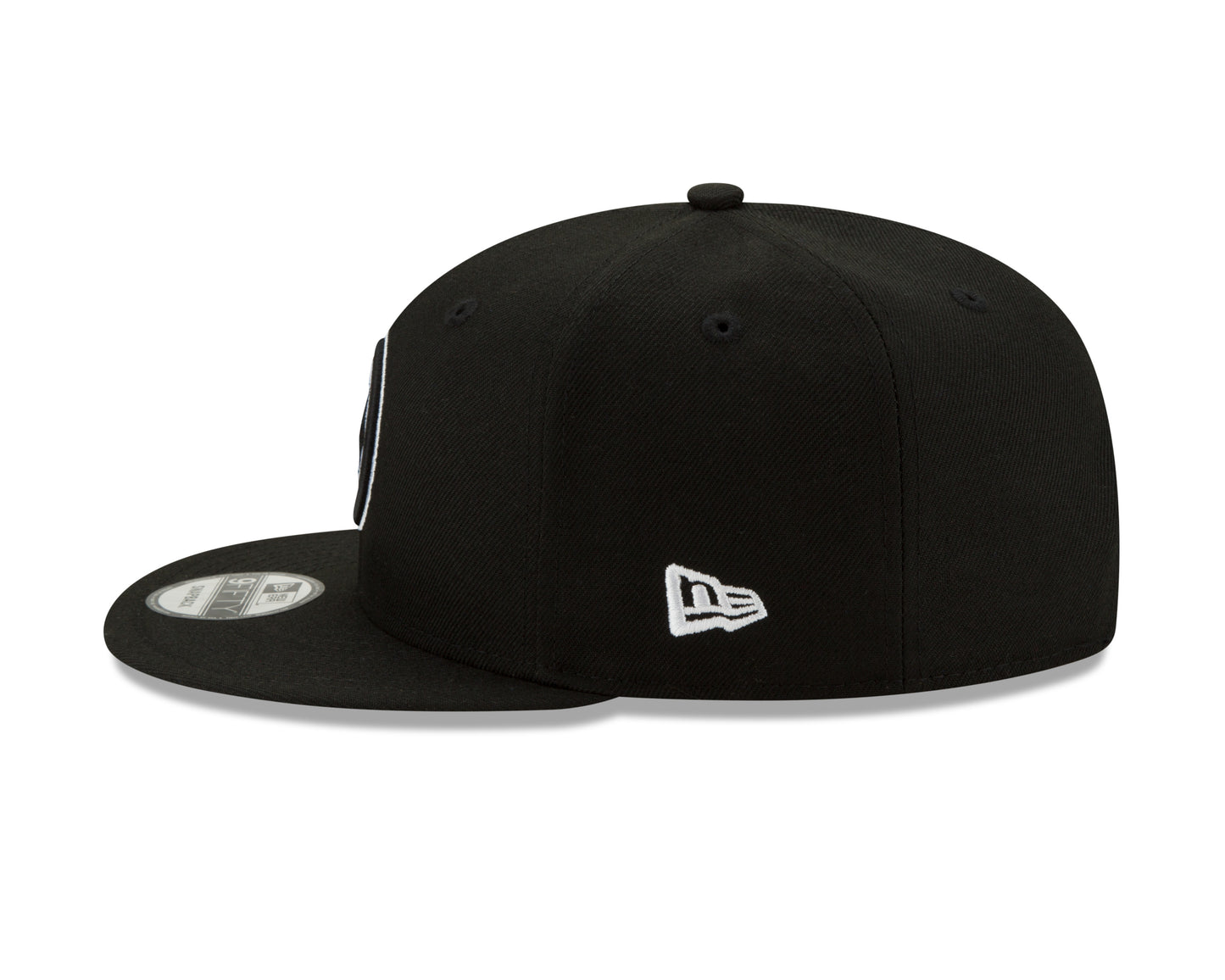 Pittsburgh Steelers New Era Black and White Basic 9FIFTY Snapback Hat