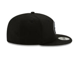 Pittsburgh Steelers New Era Black and White Basic 9FIFTY Snapback Hat - Pro Jersey Sports