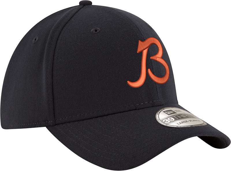 Chicago Bears New Era Gridiron Classic B Navy 39THIRTY Flex Hat
