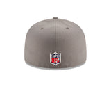 Chicago Bears "B" Logo Storm Gray New Era 59FIFTY Fitted Hat - Pro Jersey Sports