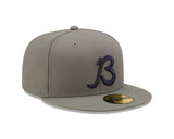 Chicago Bears "B" Logo Storm Gray New Era 59FIFTY Fitted Hat - Pro Jersey Sports