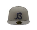 Chicago Bears "B" Logo Storm Gray New Era 59FIFTY Fitted Hat - Pro Jersey Sports