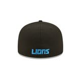 Men's Detroit Lions New Era Basic Black 59FIFTY Fitted Hat - Pro Jersey Sports