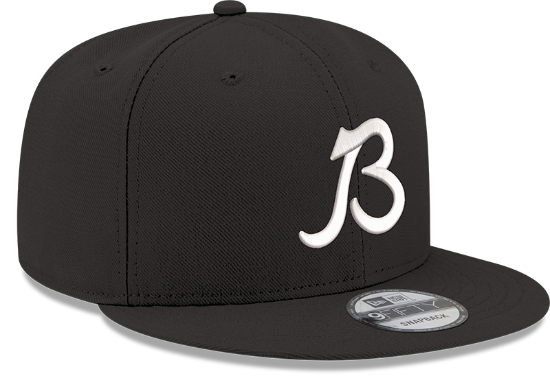 Mens Chicago Bears New Era Black B Logo 9FIFTY Snapback Hat