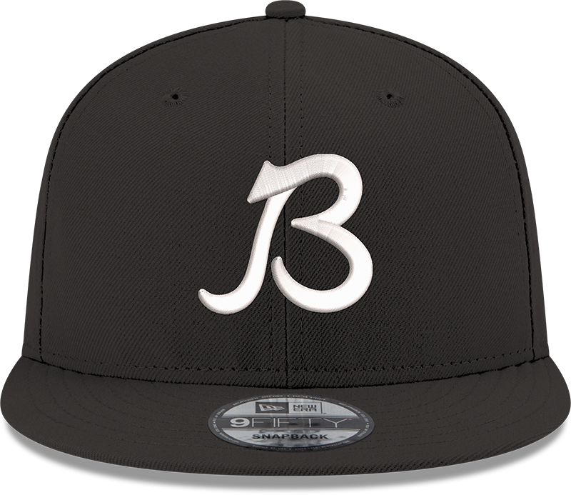 Mens Chicago Bears New Era Black B Logo 9FIFTY Snapback Hat