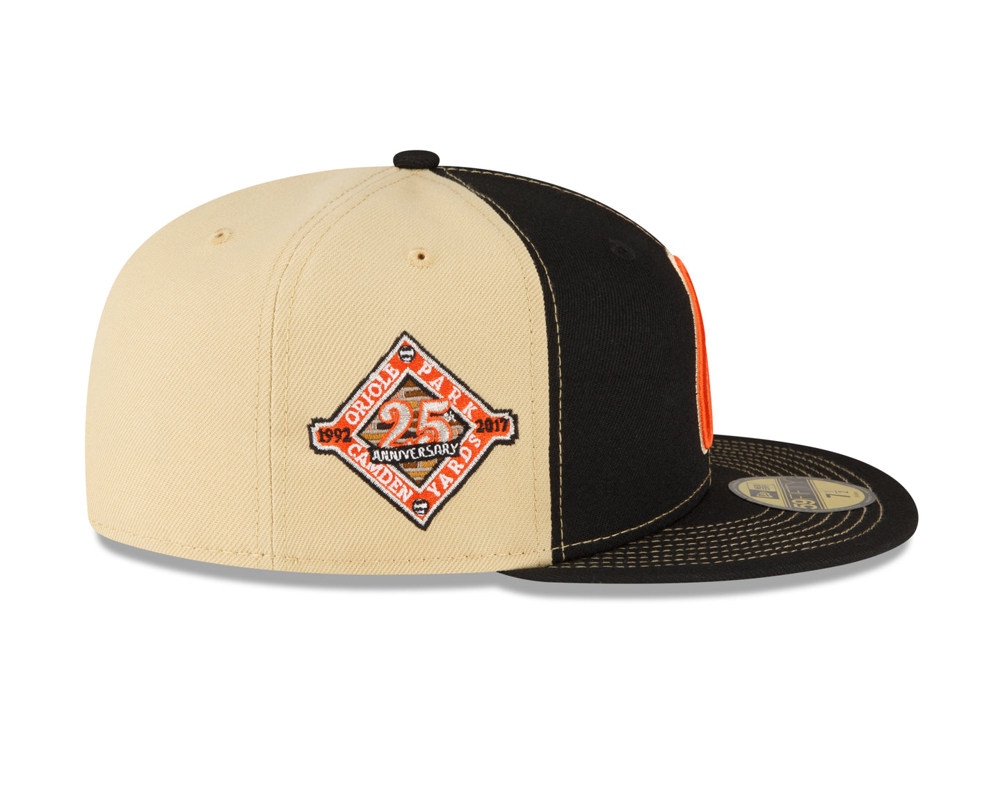 Men's Baltimore Orioles New Era Black/Vegas Gold 59FIFTY Fitted Hat