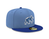Chicago Cubs Sky Blue/Royal Spring Training Bear New Era 59FIFTY Fitted Hat - Pro Jersey Sports