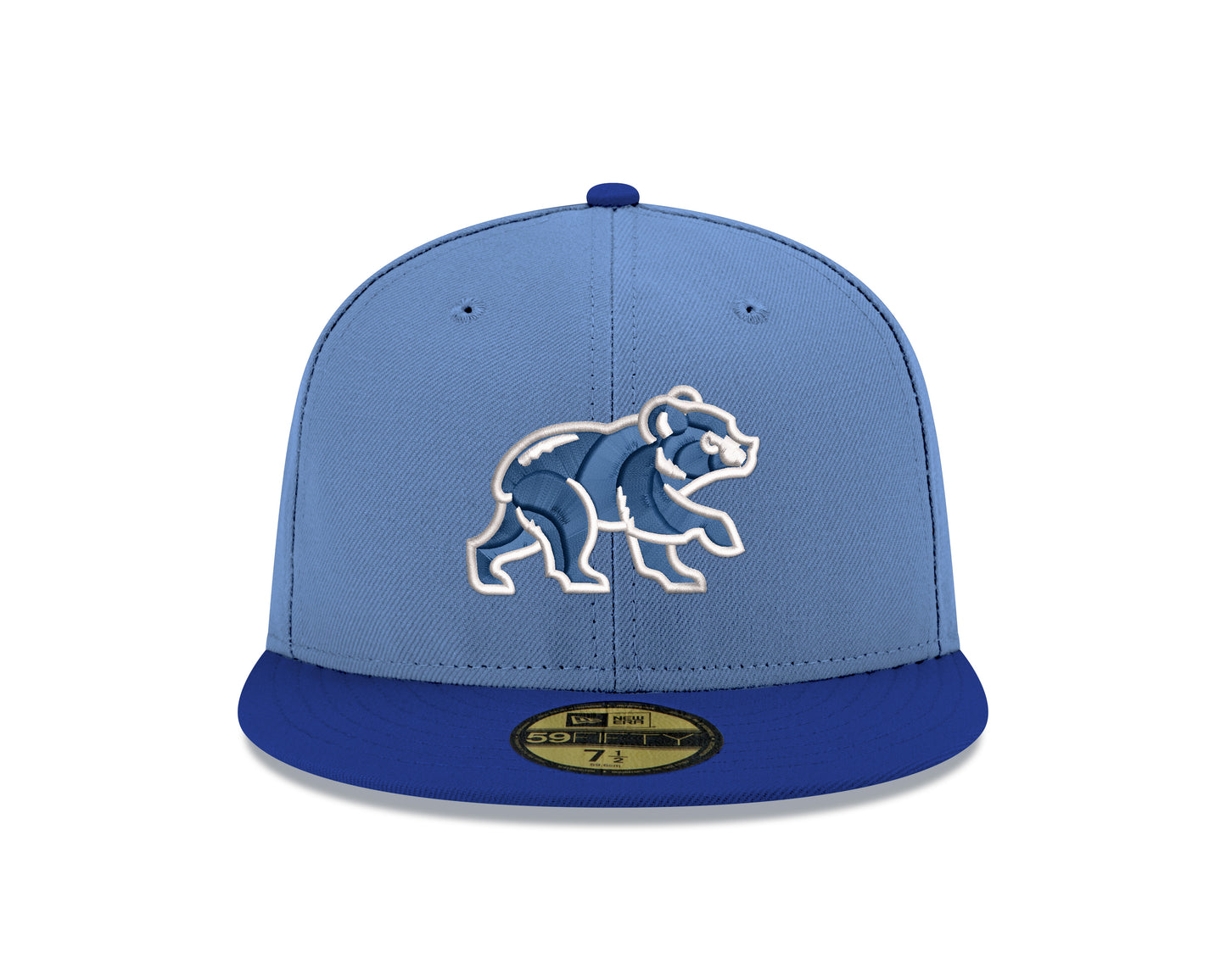 Chicago Cubs Sky Blue/Royal Spring Training Bear New Era 59FIFTY Fitted Hat